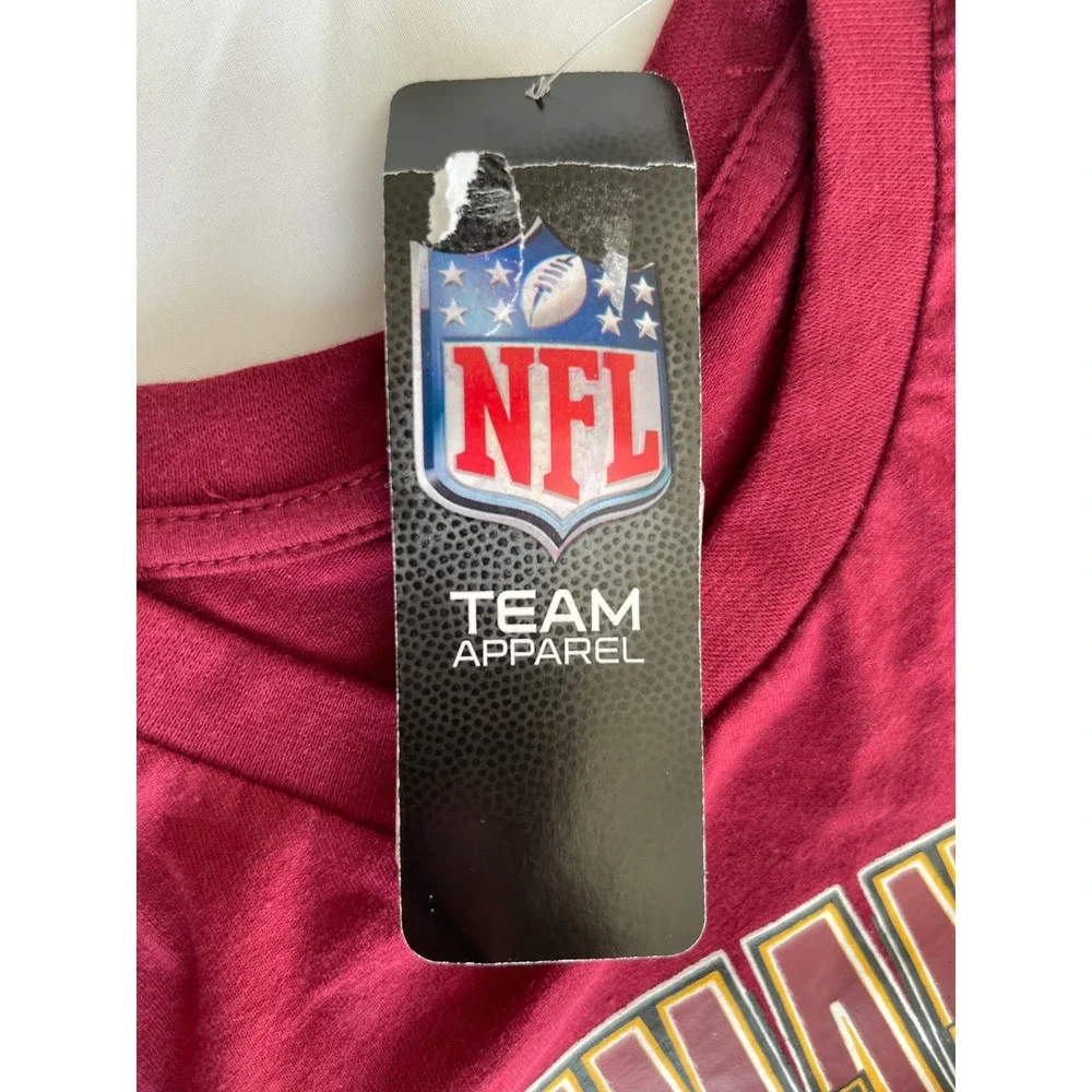 NFL‎ Team Apparel Washington Commanders Kids Burgundy T-Shirt Size M 10/12 NEW